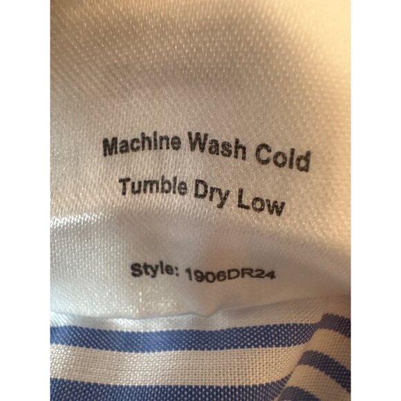 NWT Choosy Size 6 Blue & White Striped Twist Front Shirt Dress - Picture 5 of 11